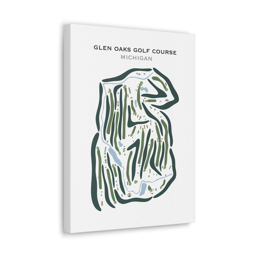 Glen Oaks Golf Club, Michigan - Printed Golf Courses