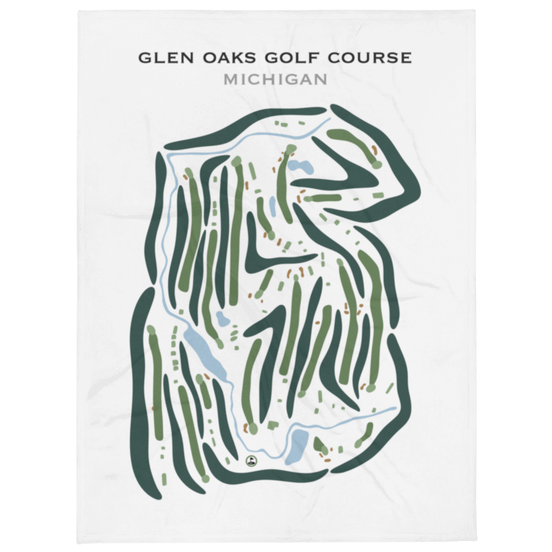 Glen Oaks Golf Club, Michigan - Printed Golf Courses