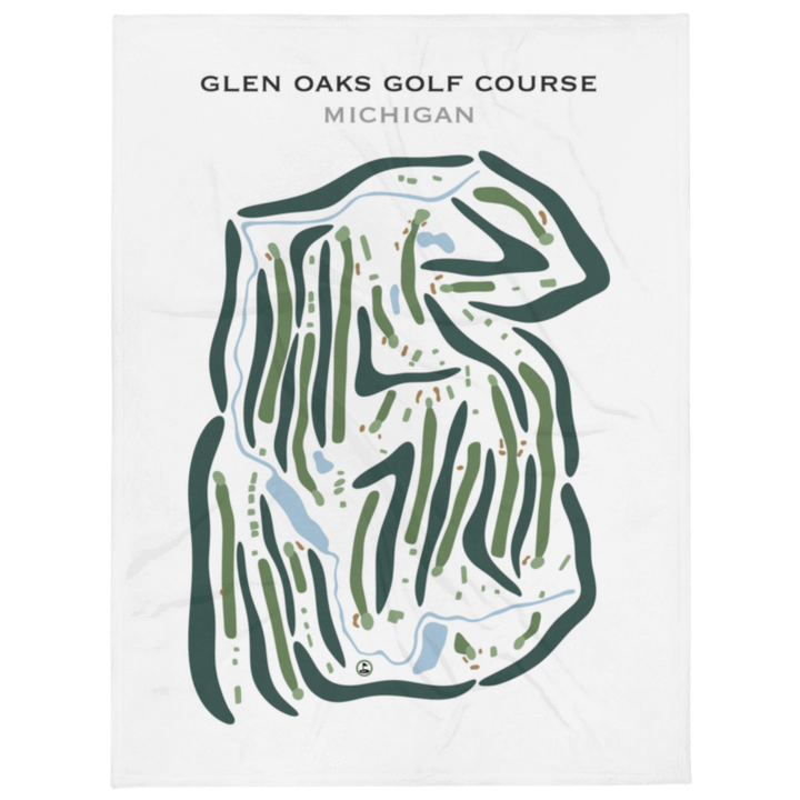 Glen Oaks Golf Club, Michigan - Printed Golf Courses