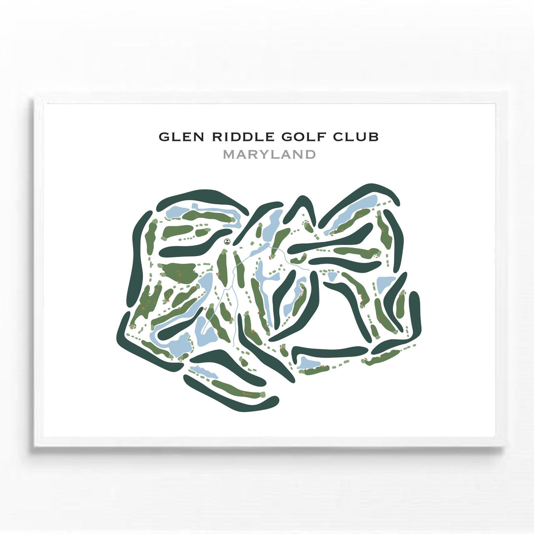 Glen Riddle Golf Club, Maryland - Printed Golf Courses