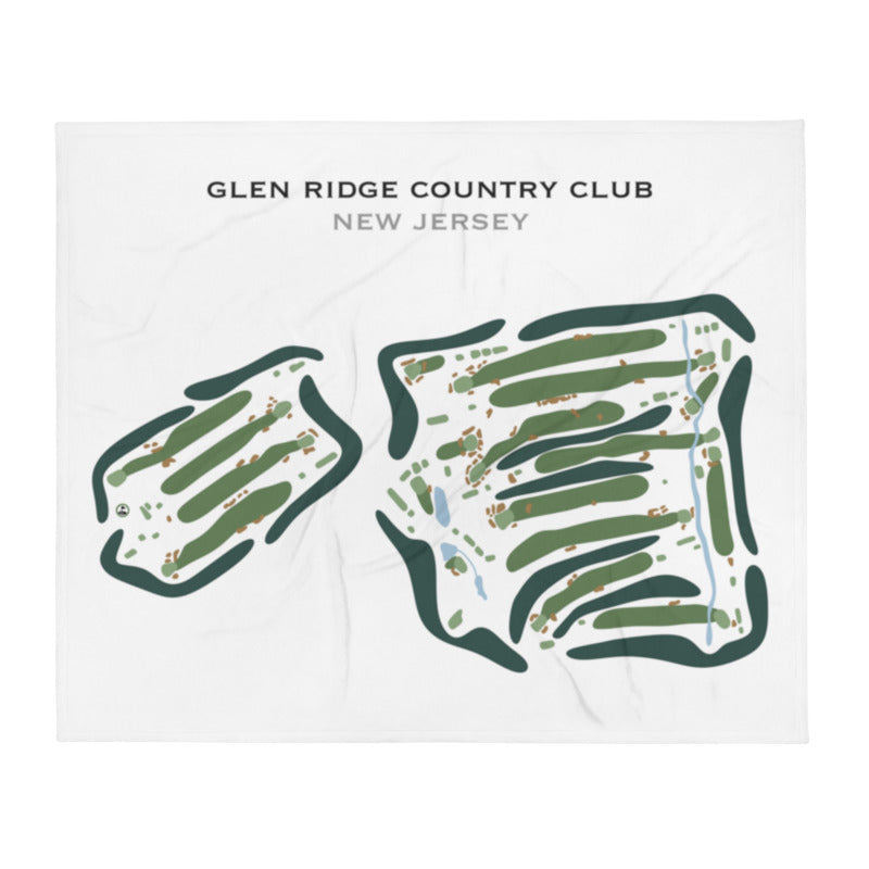 Glen Ridge Country Club, New Jersey - Printed Golf Course