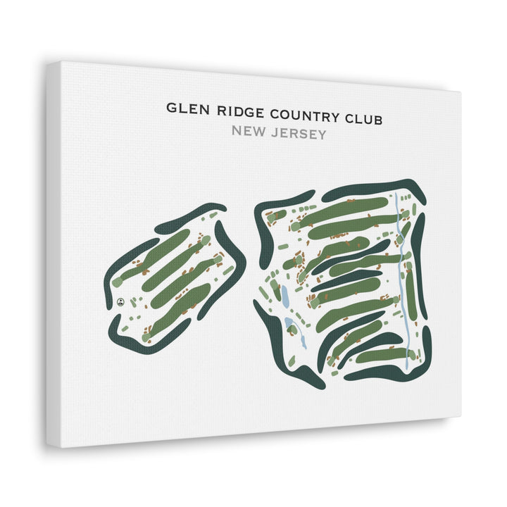 Glen Ridge Country Club, New Jersey - Printed Golf Course