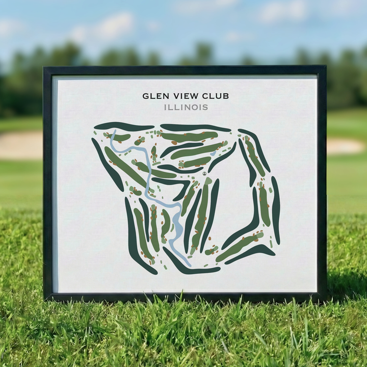 Glen View Club, Illinois - Printed Golf Courses
