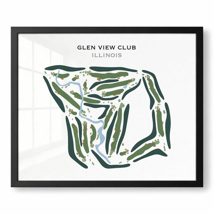 Glen View Club, Illinois - Printed Golf Courses
