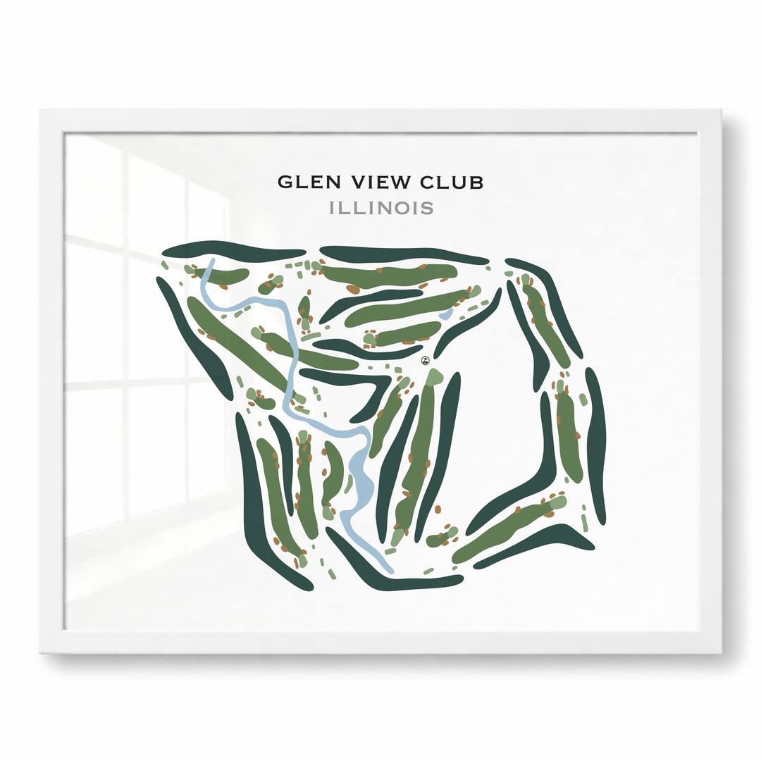 Glen View Club, Illinois - Printed Golf Courses