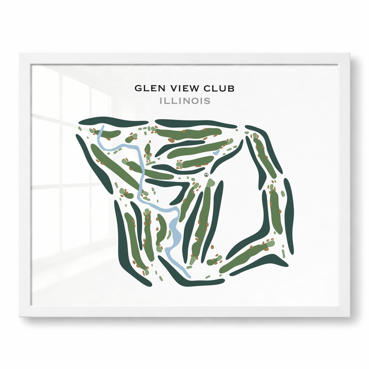 Glen View Club, Illinois - Printed Golf Courses