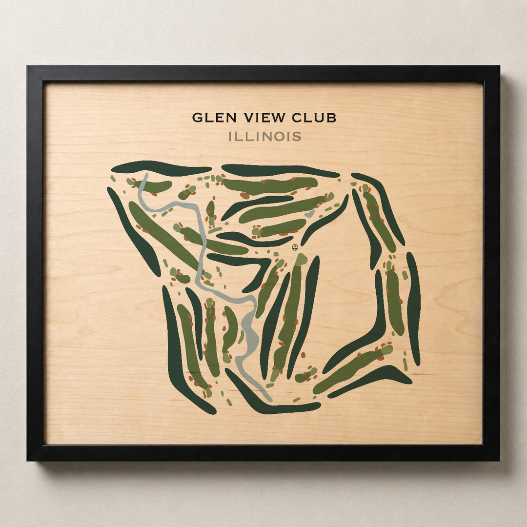 Glen View Club, Illinois - Printed Golf Courses