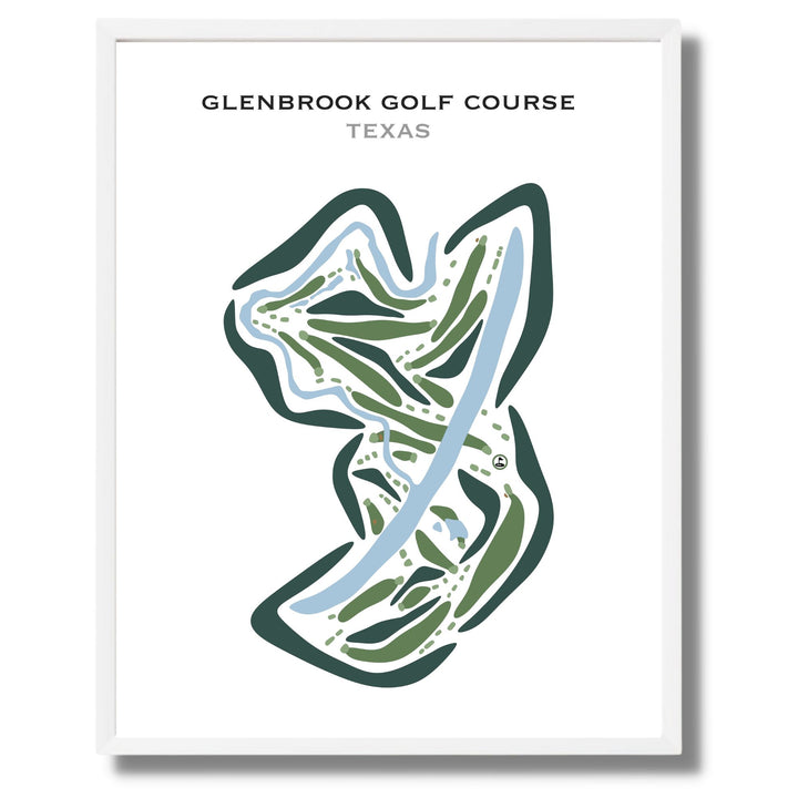 Glenbrook Golf Course, Texas - Printed Golf Courses