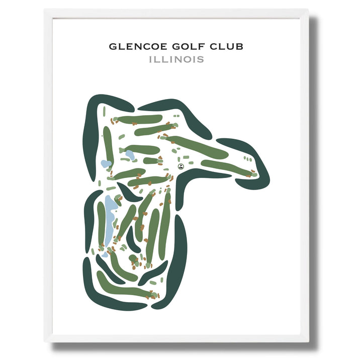 Glencoe Golf Club, Illinois - Printed Golf Courses