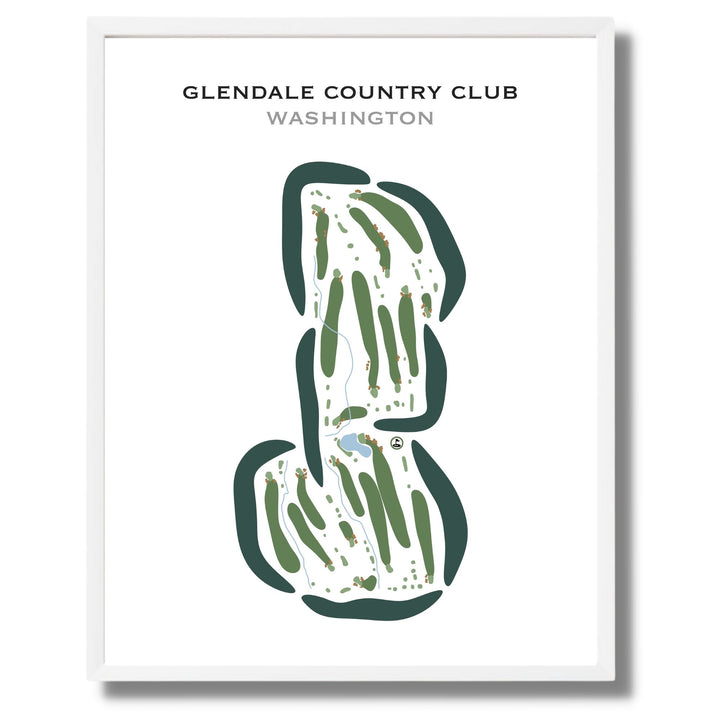 Glendale Country Club, Washington - Printed Golf Courses