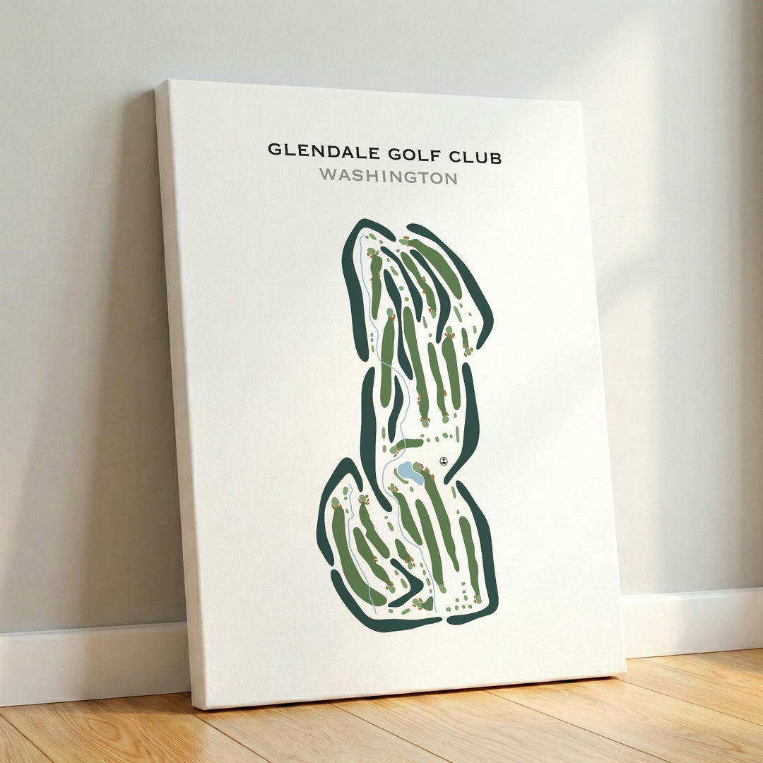 Glendale Golf Club, Washington - Printed Golf Courses