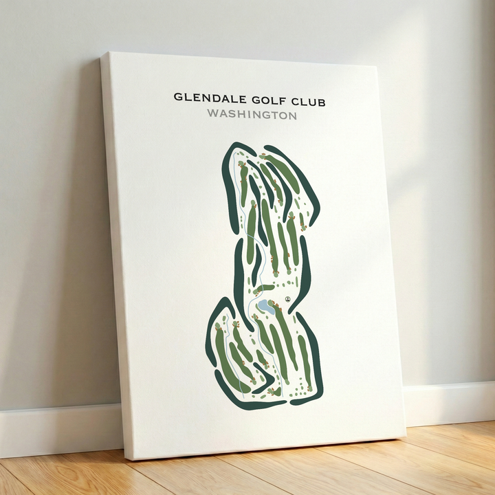Glendale Golf Club, Washington - Printed Golf Courses