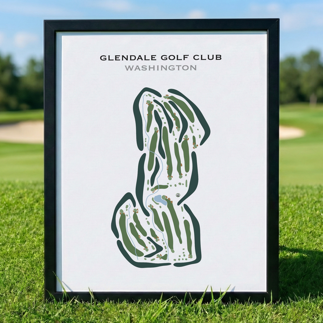 Glendale Golf Club, Washington - Printed Golf Courses