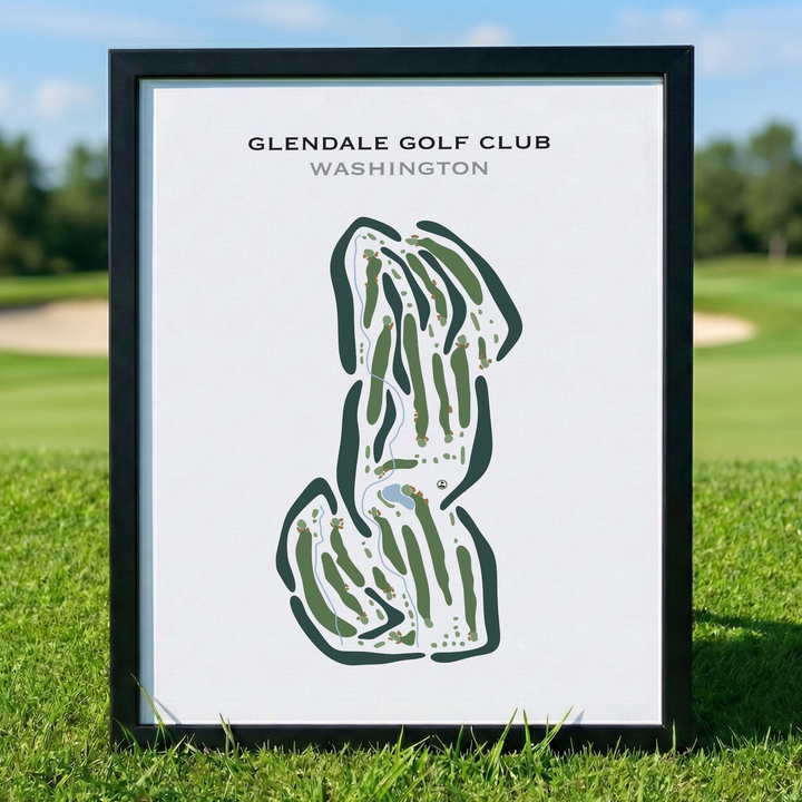 Glendale Golf Club, Washington - Printed Golf Courses