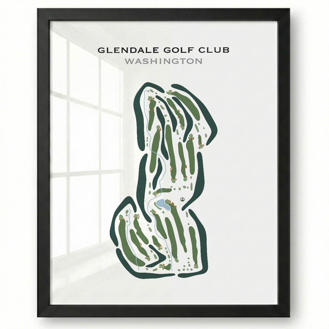 Glendale Golf Club, Washington - Printed Golf Courses