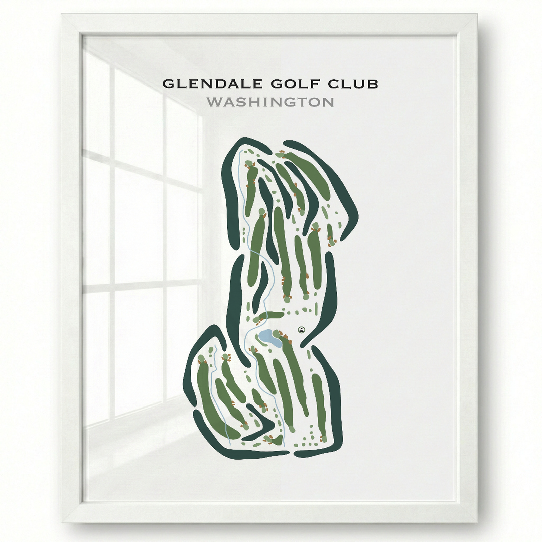 Glendale Golf Club, Washington - Printed Golf Courses