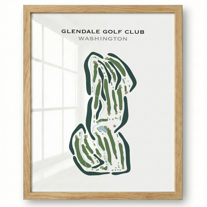Glendale Golf Club, Washington - Printed Golf Courses