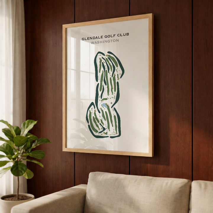 Glendale Golf Club, Washington - Printed Golf Courses