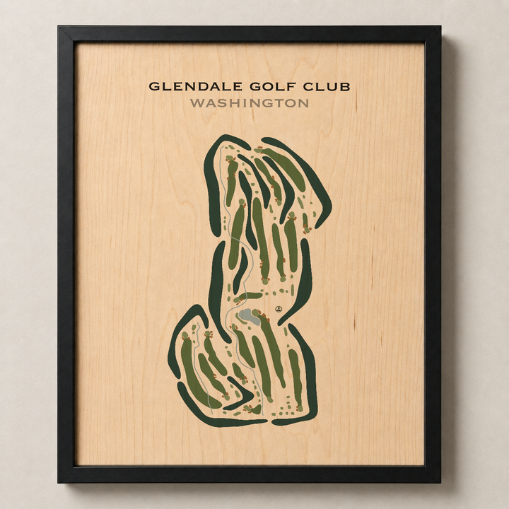Glendale Golf Club, Washington - Printed Golf Courses