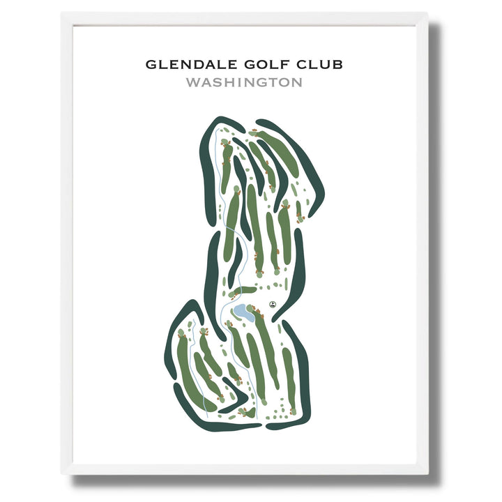 Glendale Golf Club, Washington - Printed Golf Courses