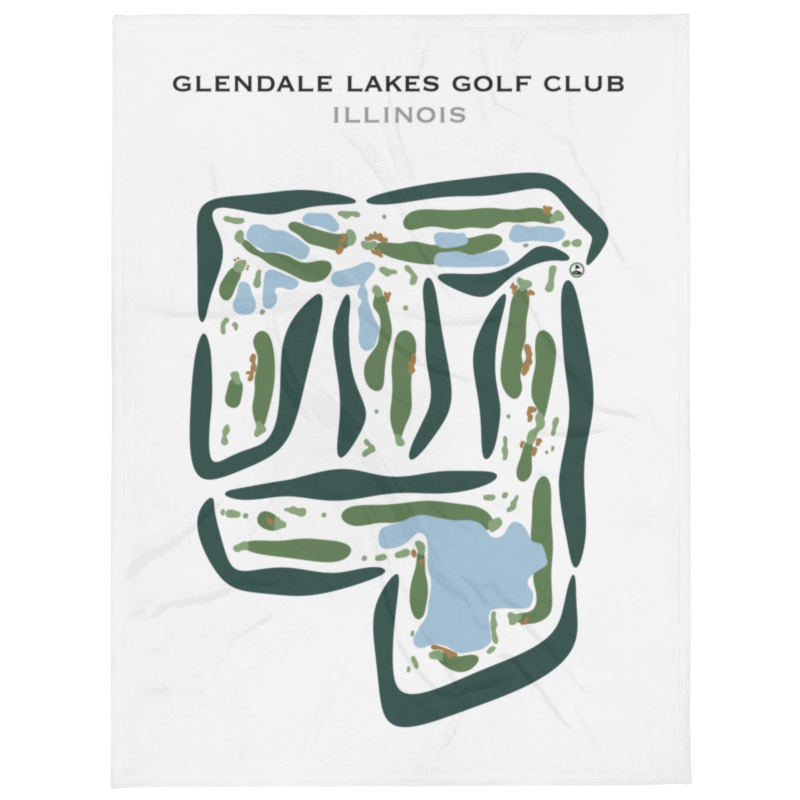 Glendale Lakes Golf Club, Illinois - Printed Golf Courses