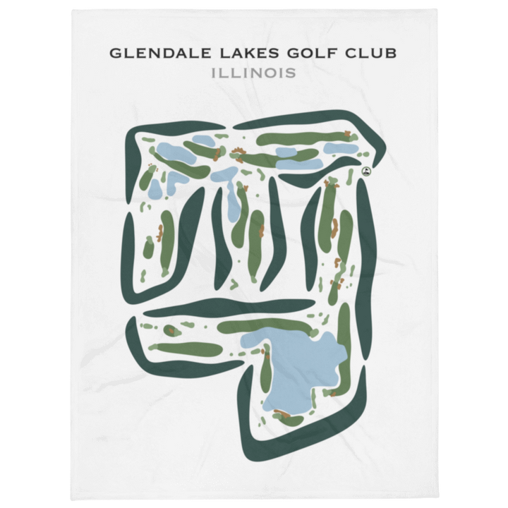 Glendale Lakes Golf Club, Illinois - Printed Golf Courses