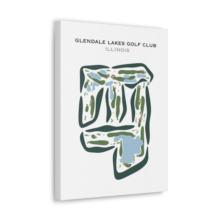 Glendale Lakes Golf Club, Illinois - Printed Golf Courses