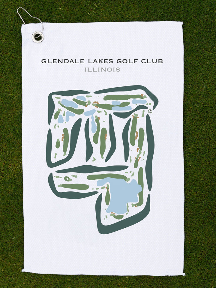 Glendale Lakes Golf Club, Illinois - Printed Golf Courses