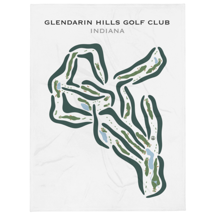 Glendarin Hills Golf Club, Indiana - Printed Golf Courses