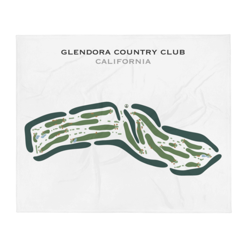 Glendora Country Club, California - Printed Golf Courses