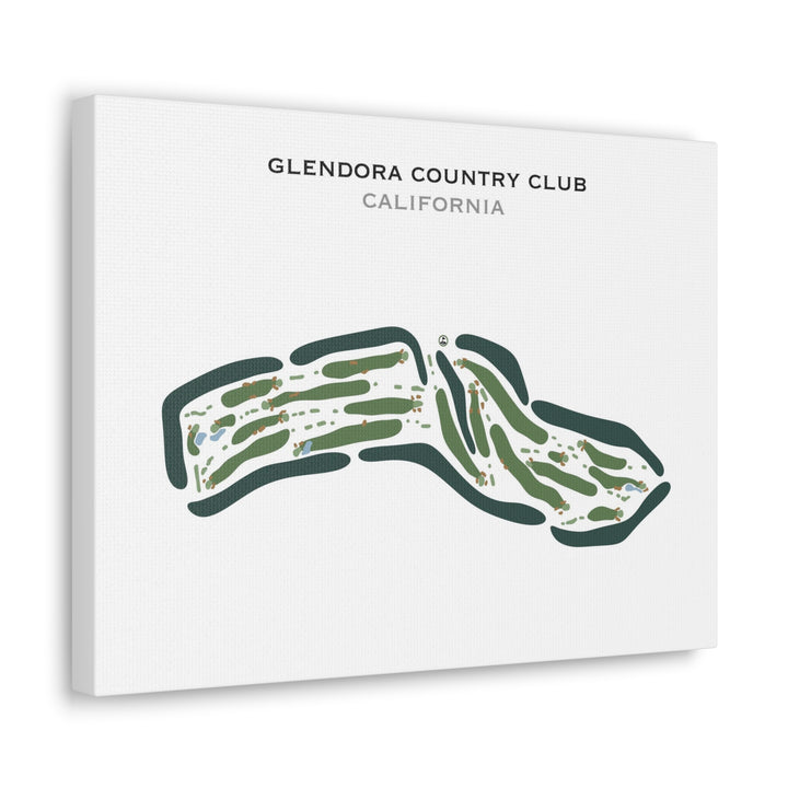 Glendora Country Club, California - Printed Golf Courses