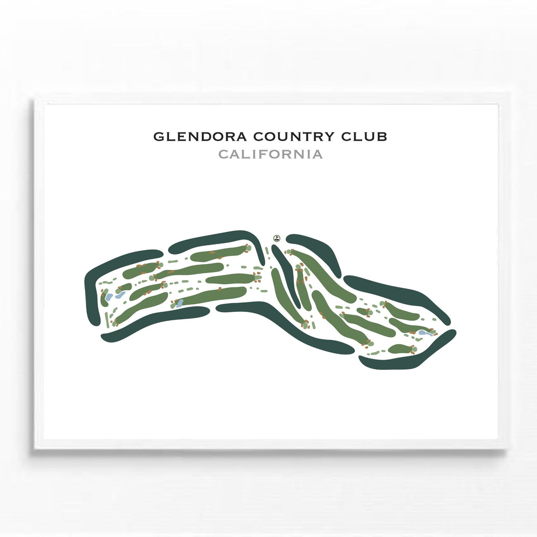 Glendora Country Club, California - Printed Golf Courses