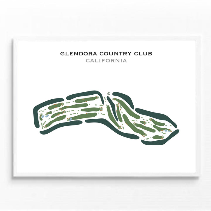 Glendora Country Club, California - Printed Golf Courses