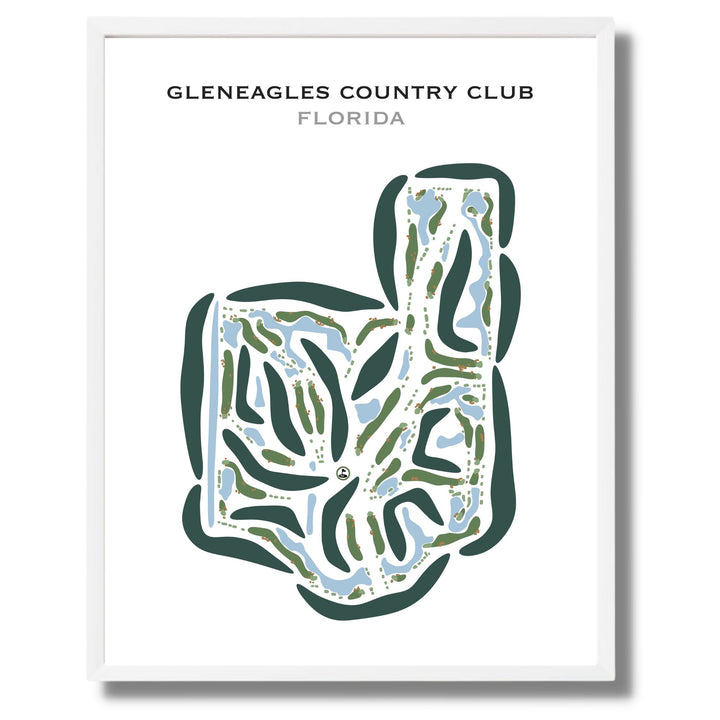 Gleneagles Country Club, Florida - Printed Golf Courses