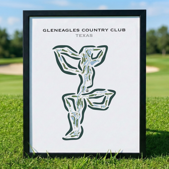 Gleneagles Country Club, Texas - Printed Golf Courses