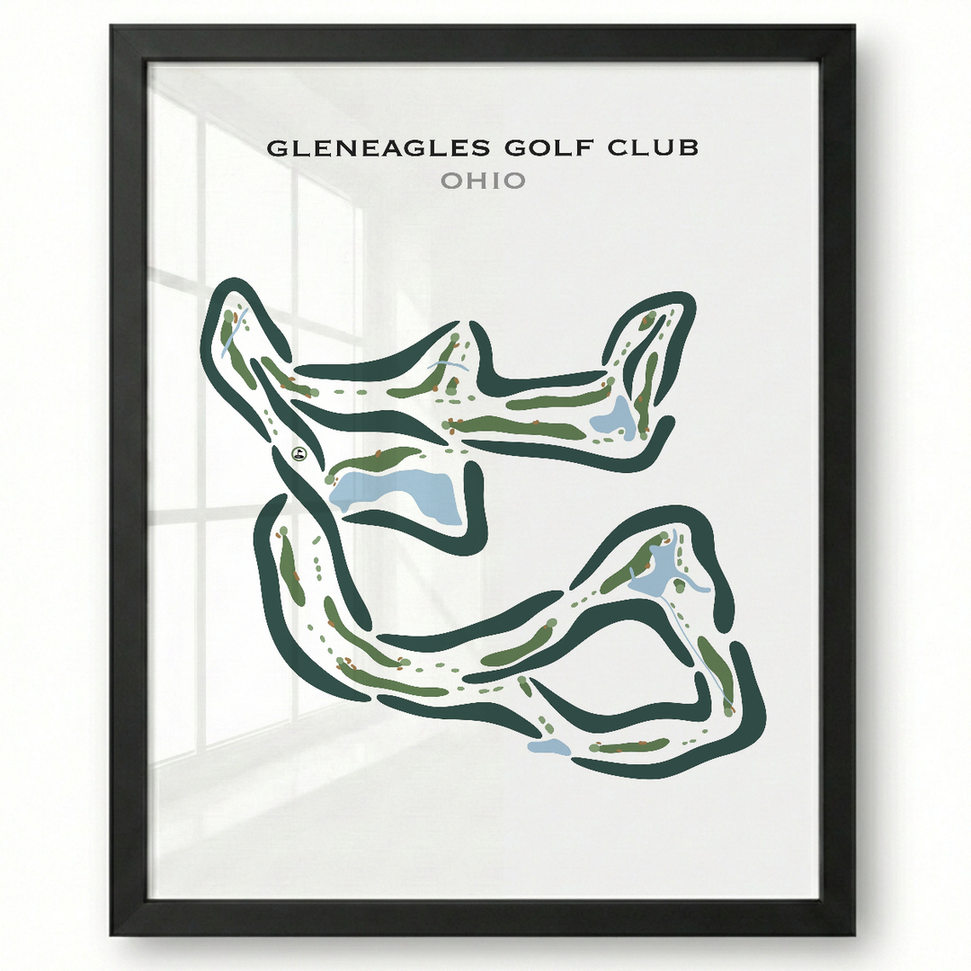 Gleneagles Golf Club & Events, Ohio - Printed Golf Courses