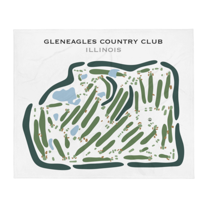 Gleneagles Country Club, Illinois - Printed Golf Courses