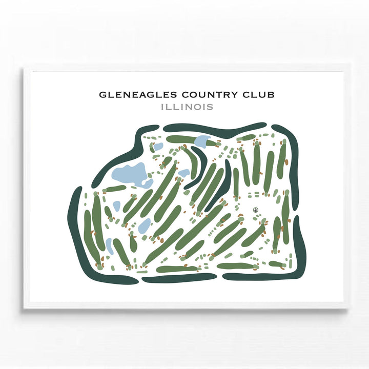 Gleneagles Country Club, Illinois - Printed Golf Courses