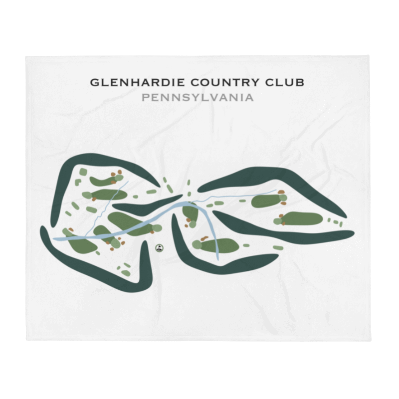 Glenhardie Country Club, Pennsylvania - Printed Golf Courses