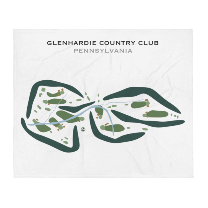 Glenhardie Country Club, Pennsylvania - Printed Golf Courses