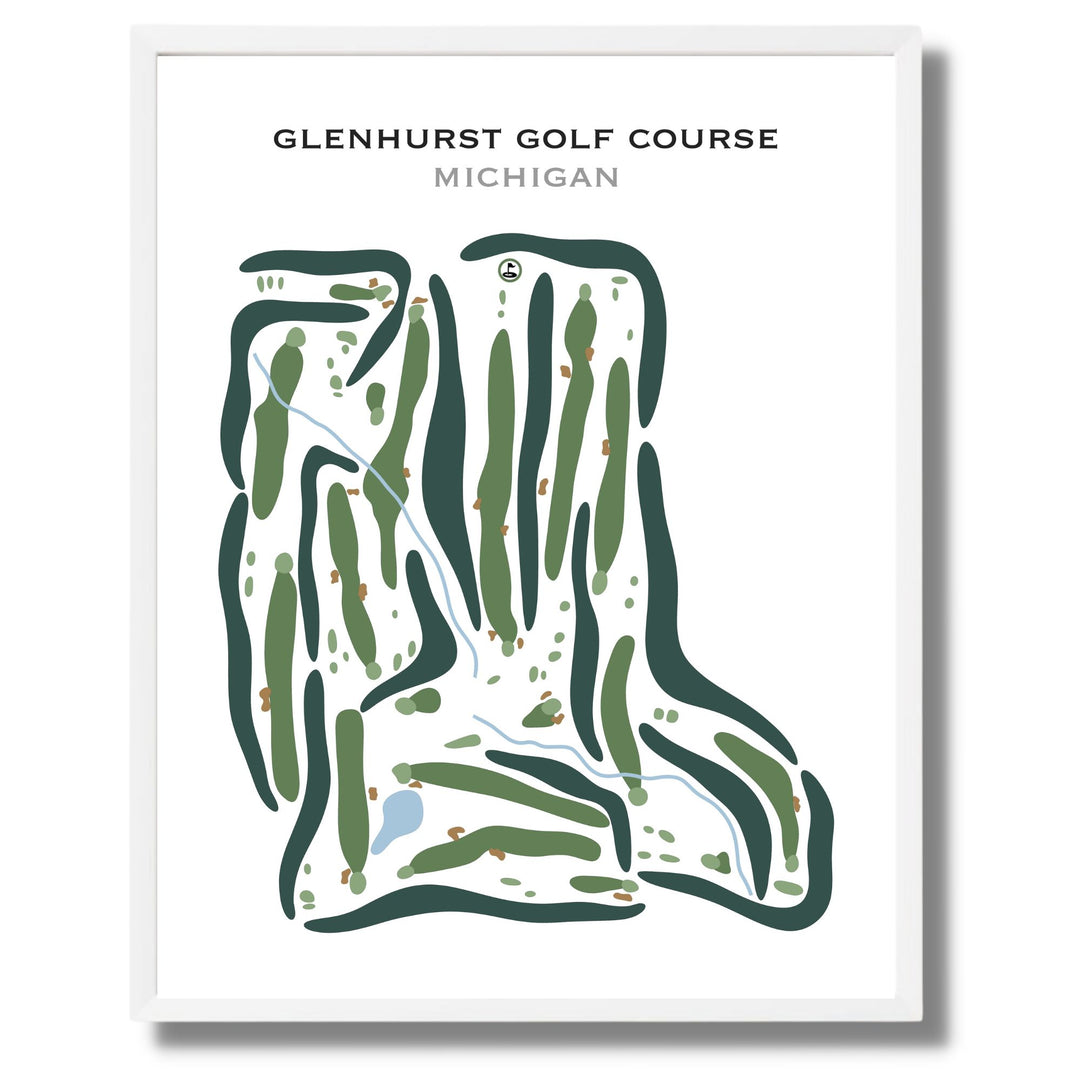 Glenhurst Golf Course, Michigan - Printed Golf Course