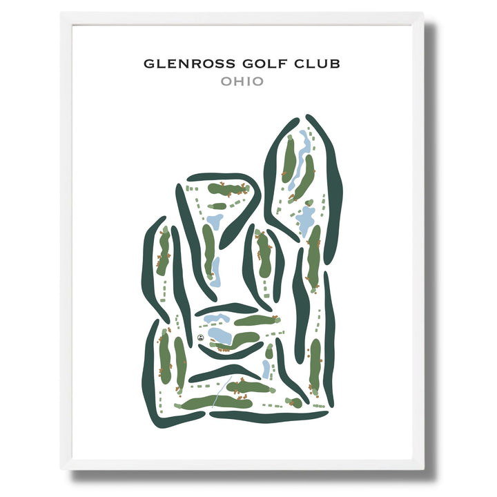 Glenross Golf Club, Ohio - Printed Golf Courses