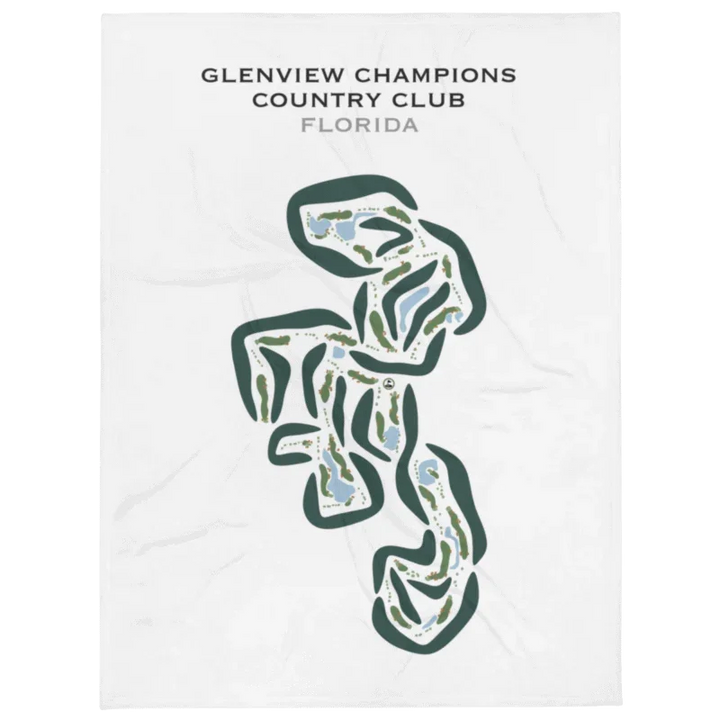 Glenview Champions Country Club, Florida - Printed Golf Courses