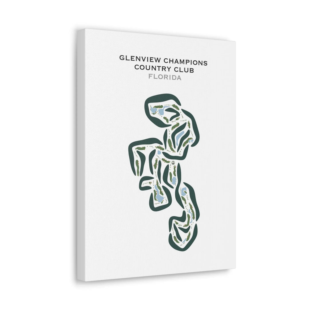 Glenview Champions Country Club, Florida - Printed Golf Courses
