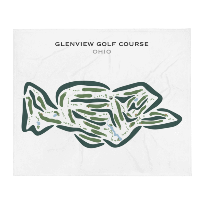 Glenview Golf Course, Ohio - Printed Golf Courses