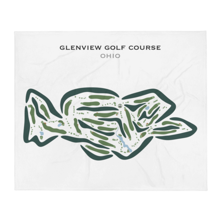 Glenview Golf Course, Ohio - Printed Golf Courses