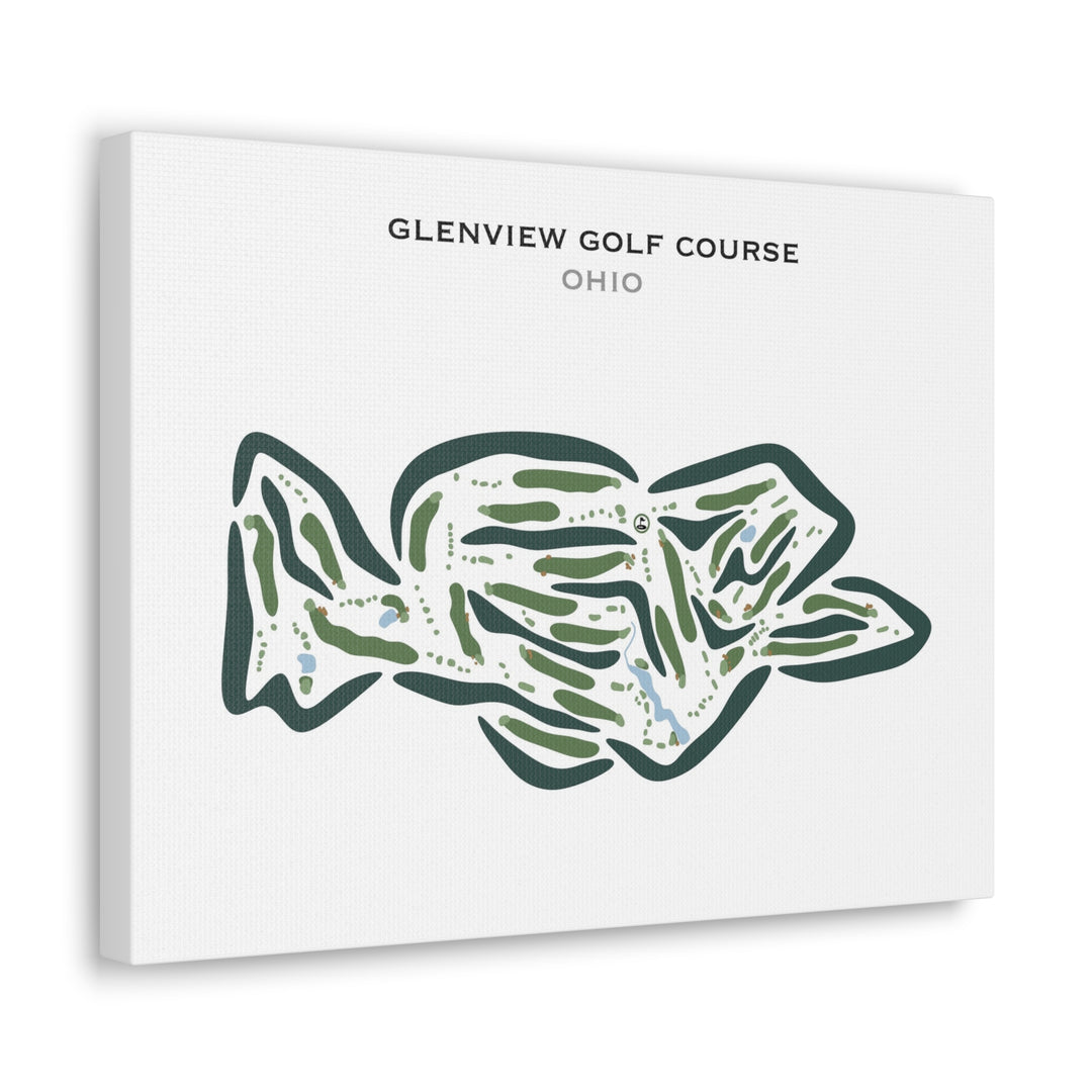 Glenview Golf Course, Ohio - Printed Golf Courses