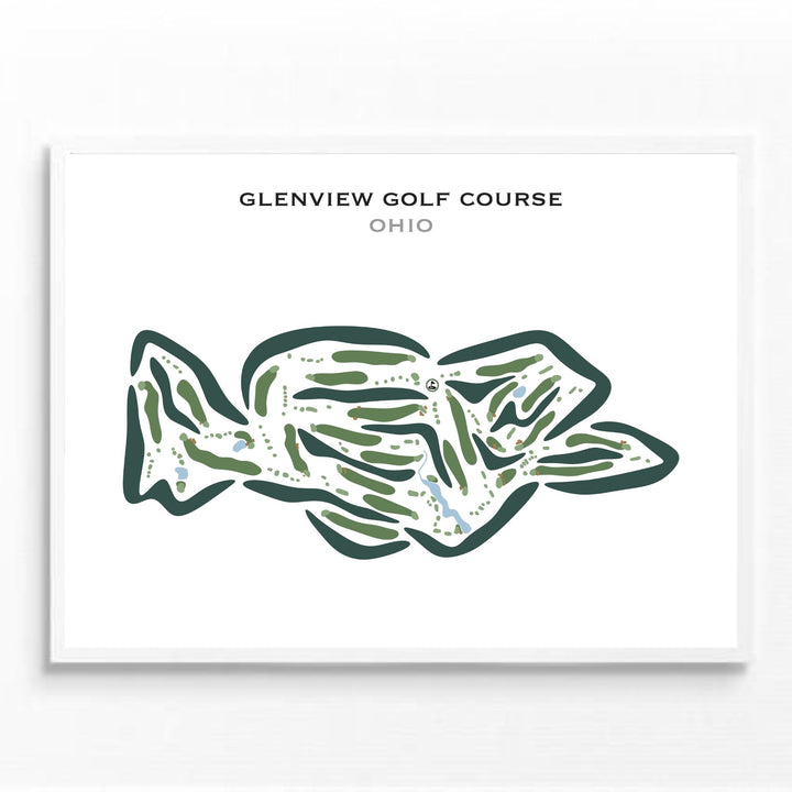 Glenview Golf Course, Ohio - Printed Golf Courses