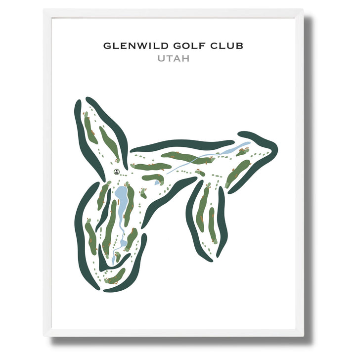 Glenwild Golf Club, Park City Utah - Printed Golf Courses