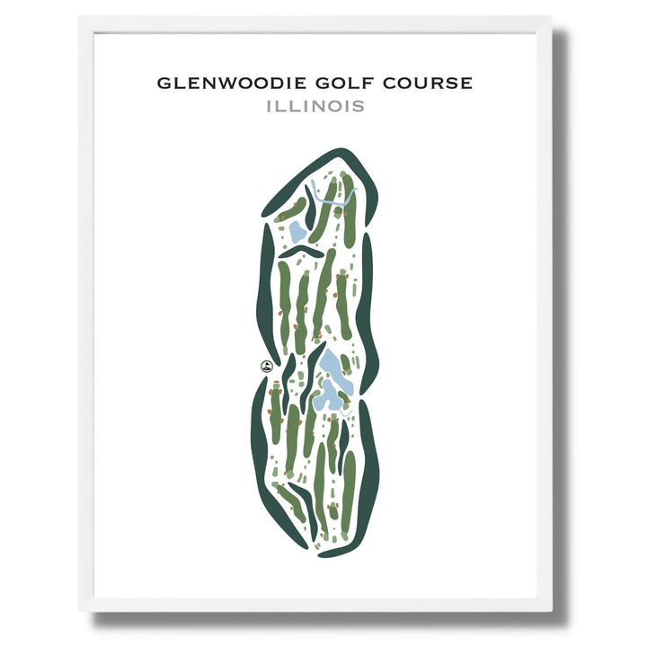 Glenwoodie Golf Course, Illinois - Printed Golf Courses